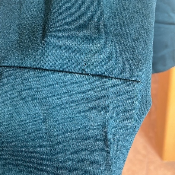 Vintage St. Croix La Femme Peacock Teal Blue Cardigan Blazer 100% Wool Sz Medium - Picture 5 of 10